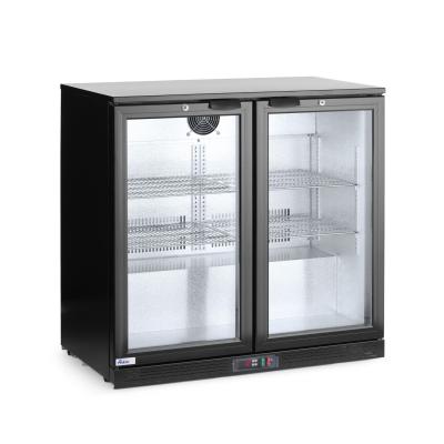 Zadní barová dvoudveřová chladnička, Arktic, 158L, Černá, 230V/160W, 900x530x(H)870mm | 235829